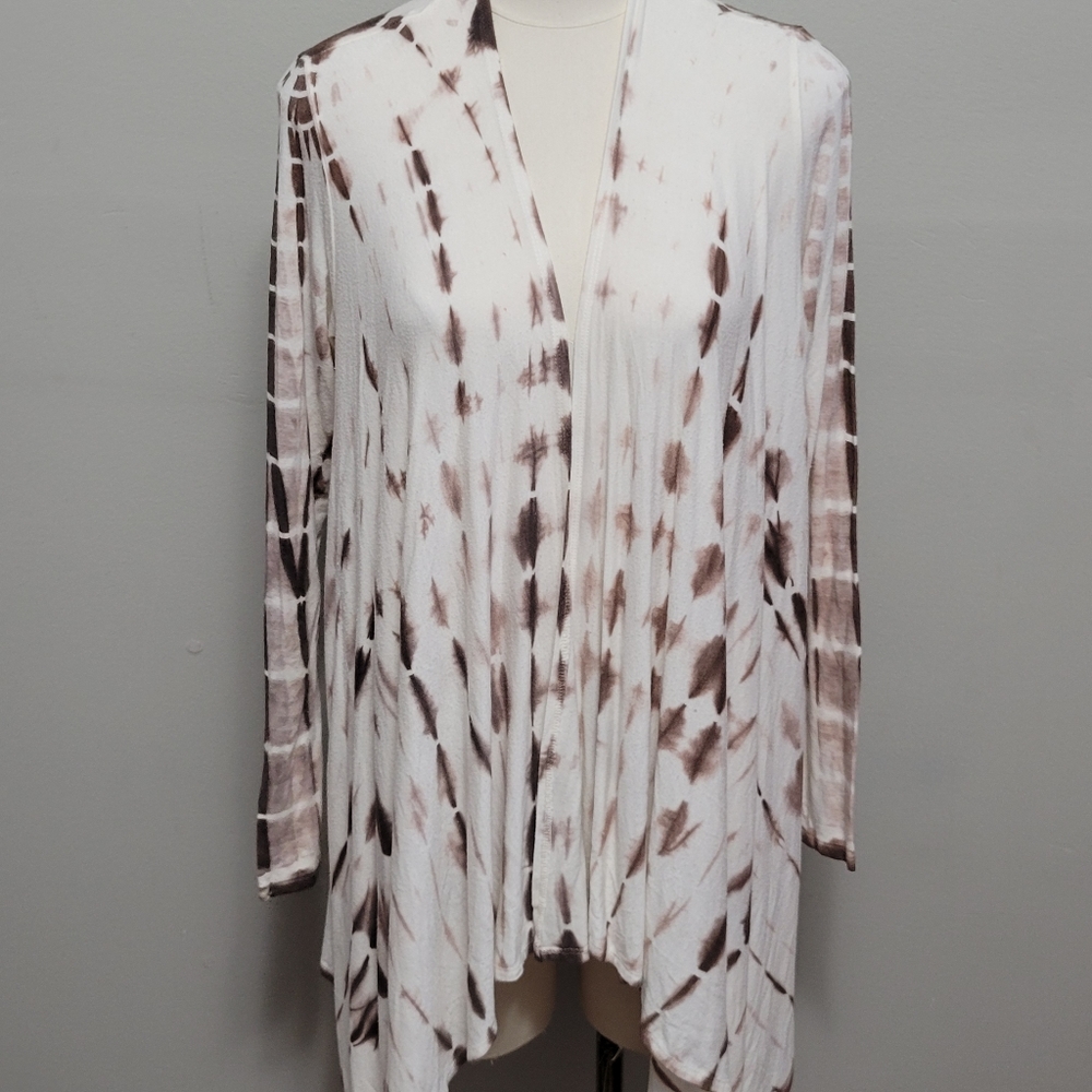 St Tropez tie die flyaway kimono size small